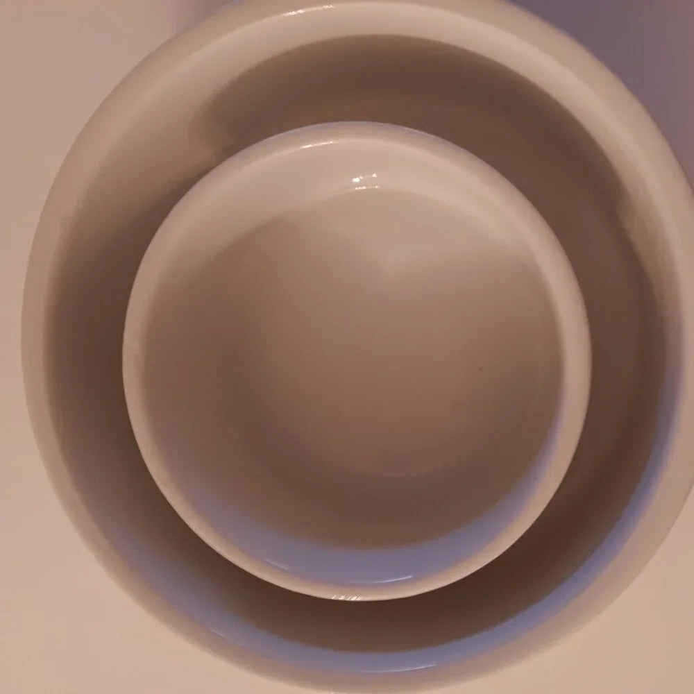 Ethical Round Ceramic Pet Bowls new 2 pieces